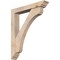 Ekena Millwork Legacy Traditional Smooth Bracket w/ Offset Brace, Douglas Fir, 5 1/2"W x 32"D x 38"H BKT0604X32X38LEC01SDF - alternate 1